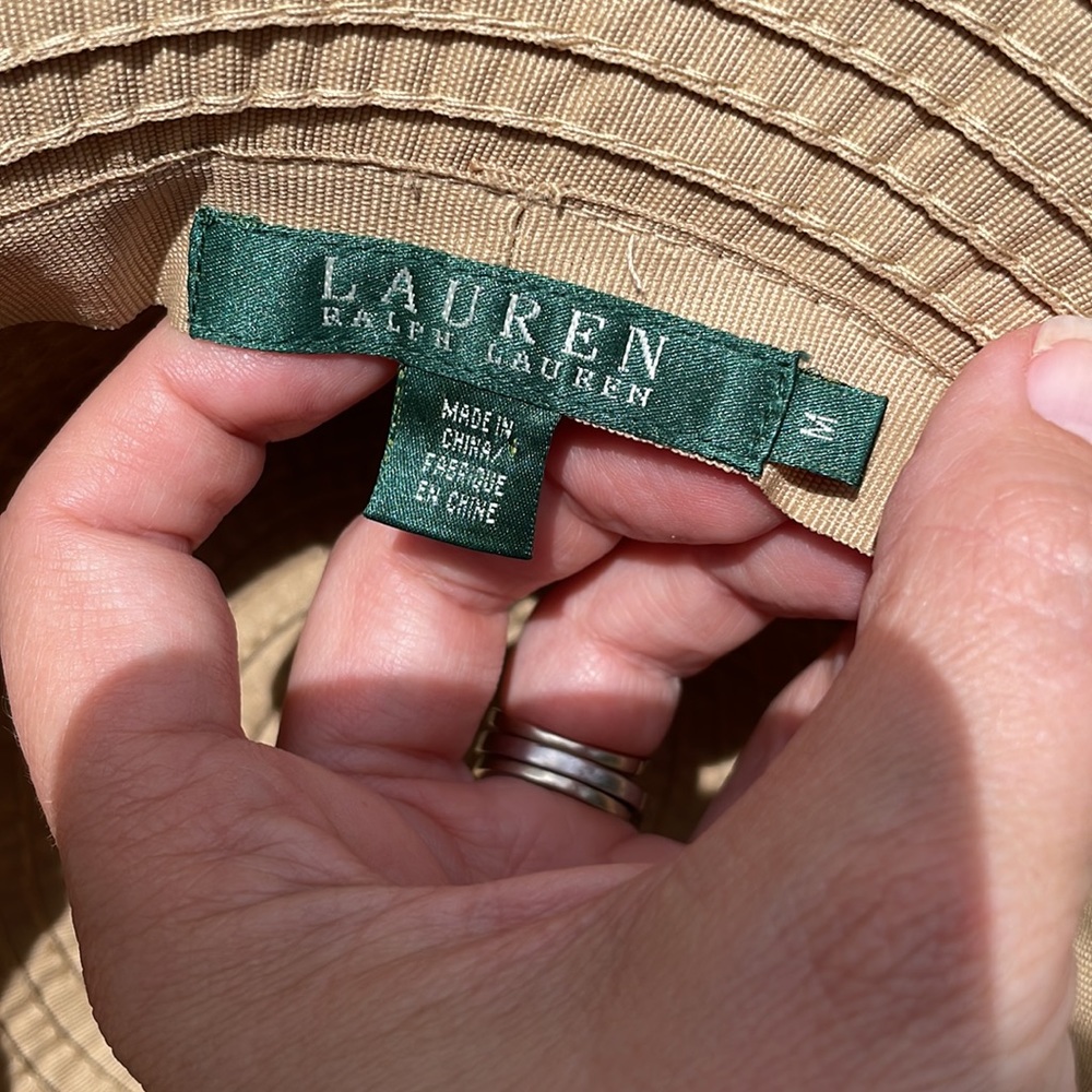Lauren Ralph Lauren Sun Wide Brim Hat Sz M EUC - Picture 4 of 5